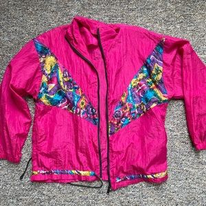 Vintage Hot Pink Windbreaker